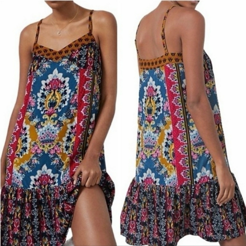 ANTHROPOLOGIE zadie velvet slip dress, size XS